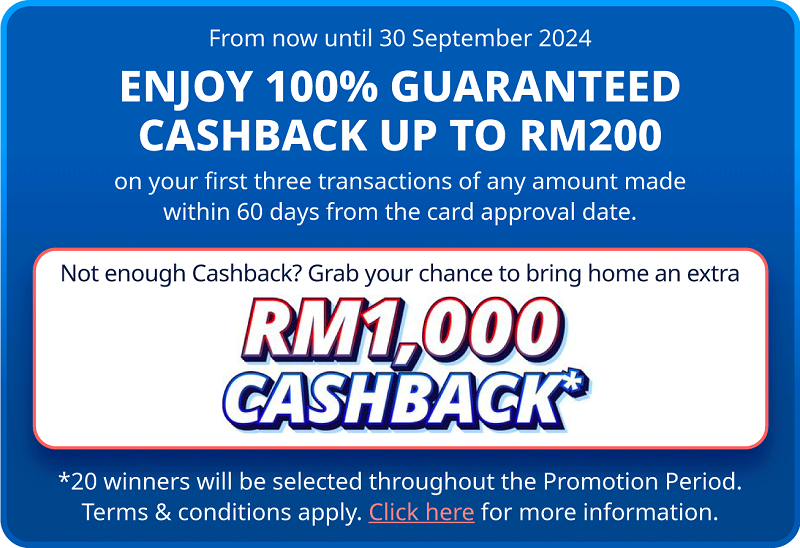 RM1,000 Cashback Available