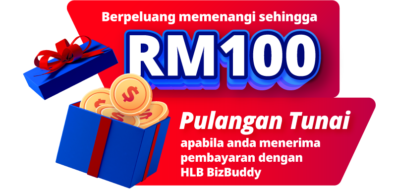 Berpeluang memenangi sehingga RM100 Pulangan Tunai