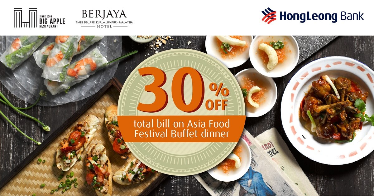 Promotions | 30% OFF total bill on Asia Food Festival ...